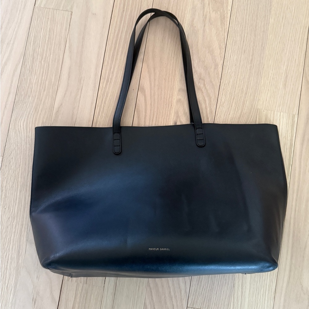 Mansur Gavriel Black Leather Large tote